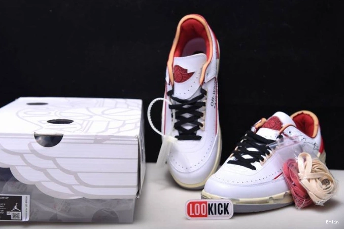 Boostmaster lin Retro Off-White SP Low White Jordan 2 Red DJ4375-106 0707